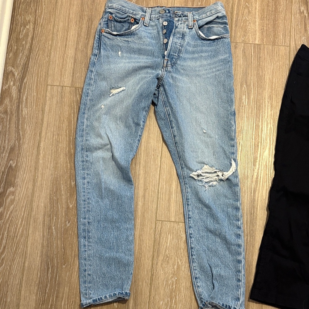 Levi's Light Blue Straight Jeans